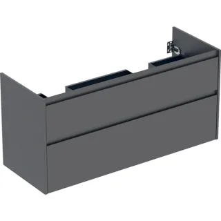 Geberit Ersatzteile Unterschrank für Doppelmöbelwaschtisch, 2 Schubladen B:130cm, lava, 246354JK1 246354JK1