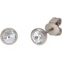 TITANIA Paar Ohrstecker Titanohrstecker, mit Zirkonia