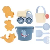 suebidou Sandform-Set Sand-Spielzeug 9 teilig verschiedene Farben, nachhaltig, kreativ