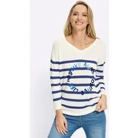 heine Strickpullover Pullover 3/4-Arm Feinstrick