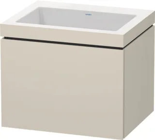 Duravit L-Cube c-bonded Set wandhängend Taupe 600x480x500 mm - LC6916N8383 LC6916N8383