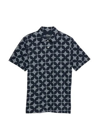 s.Oliver - Polo-Shirt blau - Gr. - L