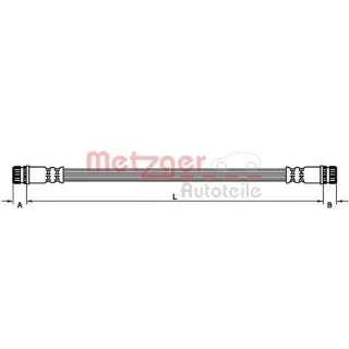 Metzger Bremsschlauch hinten Mitsubishi Colt
