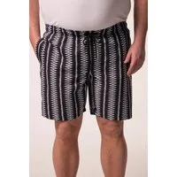 Men Plus Badehose Badeshorts Bauchfit Alloverprint Elastikbund