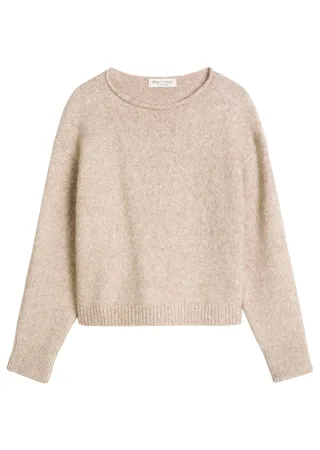 Marc OPolo Casual - Pullover mit U-Boot-Ausschnitt beige - Gr. - XS