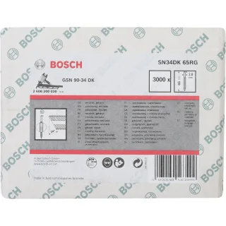 Bosch D-Kopf Streifennagel, verzinkt, gerillt - 2608200020