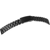 Engelhardt Uhrenarmband Edelstahl, schwarz Gr 18 - 26 mm, langlebig, Herren ErsatzArmband