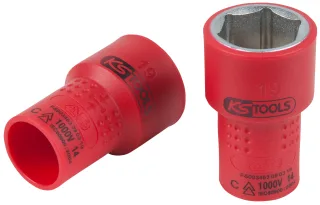 KS Tools 3/8" Isolierte Stecknuss, 17mm - 118.3842