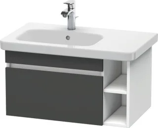 Duravit DuraStyle Waschtischunterbau wandhängend Graphit & Weiß Matt 730x448x398 mm - DS639404918 DS639404918