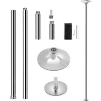 Yaheetech Pole Dance Stange, Tanzstange 45 mm, Strip Stange 216,5 bis 275 cm Höhenverstellbar