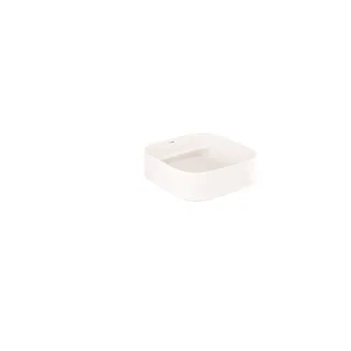 KLUDI-RESA C Waschtisch 40 x 40 H14 cm Quadratisch Weiß glänzend 58CW3043