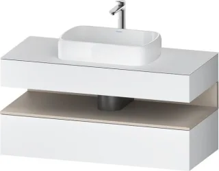 Duravit Qatego Konsolenwaschtischunterbau wandhängend Weiß Matt 1200x550x600 mm - QA4732091180000 QA4732091180000