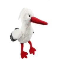 ELLUG Kuscheltier Plüschtier/Kuscheltier süßer Storch mit Hänger H.: 20cm
