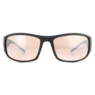 Bolle Wrap Mens Matte Schwarz Metall Braun Phantom Braun Gun Cat Sonnenbrillen