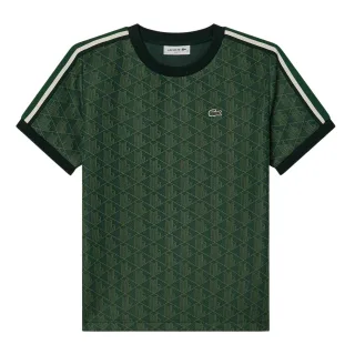 Lacoste - T-Shirt für Damen, Jacquard, Schmal (Grün)