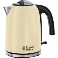 RUSSELL HOBBS Wasserkocher Colours+ 20415-70, 1,7 l, 2400 W, Edelstahl Creme, herausnehmbarer Kalkfilter, optimierte Ausgusstülle