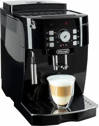 DeLonghi Kaffeevollautomat "Magnifica S ECAM 21.118.B" Einfache Bedienung (Direktwahltasten) & Reinigung, Kegelmahlwerk