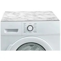 Tabletop Antirutschmatte Waschmaschinen-Auflage Stein-Optik Marmor hell rutschfest, waschbar, 1-St., Textil-Finish Gummi-Matte als Trockner Waschmaschinen-Unterlage