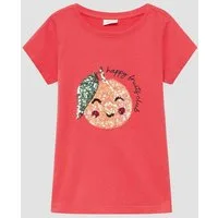 s.Oliver Kurzarmshirt T-Shirt T-Shirt mit Pailletten im A-Shape