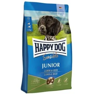 HAPPY DOG Sensible Trockenfutter Hund Junior, Lamm & Reis 4 kg