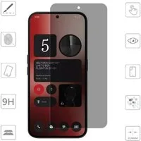 Wigento Handyhülle Für Nothing Phone 3a / 3a Pro 2x 2.5D 0,26mm Privacy Display Hart Glas, Spar Set Privacy Display Schutz Glas