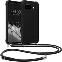 kwmobile Smartphone-Hülle Hülle für Google Pixel 10a, mit Metall Kette zum Umhängen - Silikon Handy Cover Case Schutzhülle