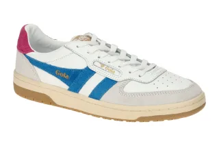 Gola CLB336LE Damen Sneaker wei?/pacific/fuchsia - HAWK Lady?s - Velourleder/...