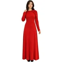 fashionshowcase Abendkleid Damen Maxikleid Hijab Kleid mit Raglanärmeln - Modest Fashion elastisch