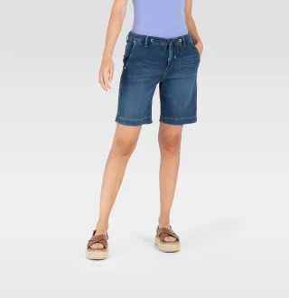 MAC - MAC JEANS - JOG´N SHORT, Light jogg denim blau - Gr. - 09