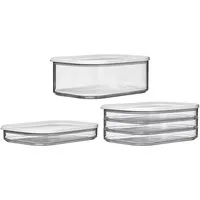 Mepal Vorratsdose Modula Aufschnittdosen 3er Set, Kunststoff, (3-tlg)