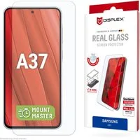 Displex Displayschutzglas Real Glass Screen Protector mit EASY-ON MountMaster für Samsung Galaxy A37, Displayschutzfolie, Schutzfolie, Bildschirmschutz, kratz- & stoßfest