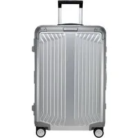 Samsonite Hartschalen-Trolley LITE-BOX ALU, 4 Rollen, aus Aluminium, mit voll gefüttertem Innenraum, mit Kantenschutz