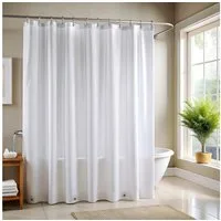 LuxusKollektion Duschvorhang Duschvorhang 180x180 cm Anti Schimmel PEVA Frosted Transparent