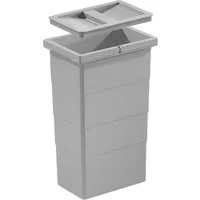 Hailo Einbaumülleimer Hailo Inneneimer 1075969 mit Deckel 10 L 226x156x350 mm 2 Henkel