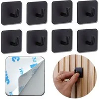 DEKAZIA Klebehaken ohne Bohren, selbstklebende Badhaken, Handtuchhaken, Badezimmer, Küche, WC, Schlafzimmer, (4er oder 8er Set, 8-St), Hacken, Küchenhaken, Handtuchhalter, inkl. 3M Klebepads