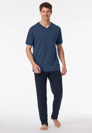 SCHIESSER - T-Shirt V-Ausschnitt - Gr. - 50