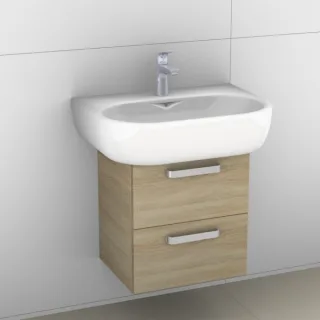Artiqua 413 Waschtischunterschrank für 4U 223465 Castello Eiche quer NB, 413-WU2L-K23-7134-426 413-WU2L-K23-7134-426