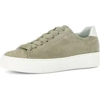 Gabor Plateausneaker, Freizeitschuh, Halbschuh, Schnürschuh, Kontrastbesatz an der Ferse