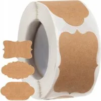 Ruhhy Etiketten KlebFix 300 - Selbstklebende Etiketten für den Alltag, Vielseitige Anwendung mit 3 verschiedenen Aufklebermustern.