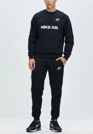 Nike Air Herren-Fleece-Trainingsanzug mit Rundhalsausschnitt und gebürsteter Rückseite