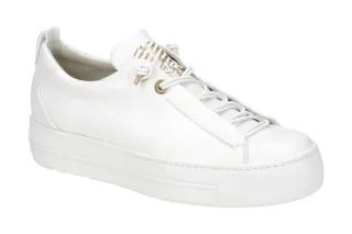 Paul Green 5017-00x Damen Halbschuhe Sneaker wei? gold Kalbleder Super Soft