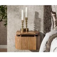 Maison ESTO Nachttisch LAWELL XS hängend Wandnachttisch schwebend mit 1 Schublade, Wandmontage