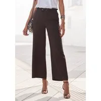 LASCANA Paperbag-Hose mit weitem Bein aus luftiger Viskoseware mit Taschen, Wide-Leg, Stoffhose, casual-chic, Sommerhose, Schlupfhose