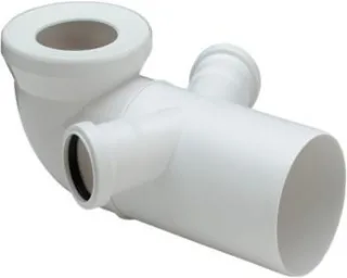 Viega WC Anschlussbogen 90 Grad 3811.3 in 50mm Kunststoff weiss 191801