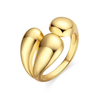 Luxenter Ring mit 18-karätiger Vergoldung - Ruven