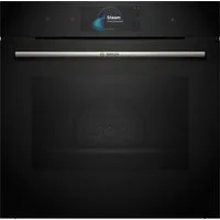 BOSCH Dampfbackofen Serie 8 HSG7584B1, mit Teleskopauszug nachrüstbar, ecoClean Direct, Innovativer digitaler Bedienring & gesunde Dampf-Funktion Plus