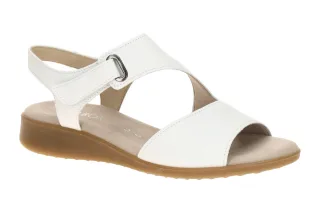 Gabor Damen Sandalette 82.803.50 Wei? Echtleder Riemchen Sandalen