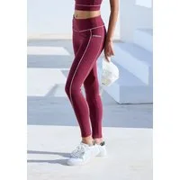 Copenhagen Studios Funktionsleggings mit Paspeln und Logodruck