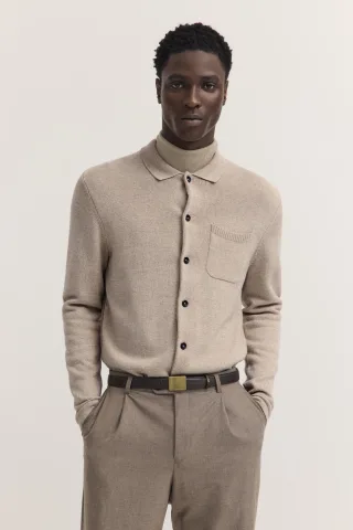 bugatti - Herren Strickjacke beige - Gr. - L