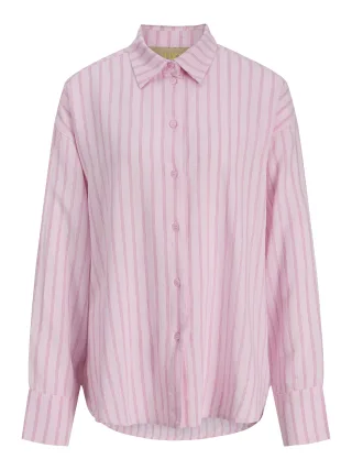 JJXX - JXALMIRA LINEN BLEND LS SHIRT WVN LN Pink Lady - Gr. - S